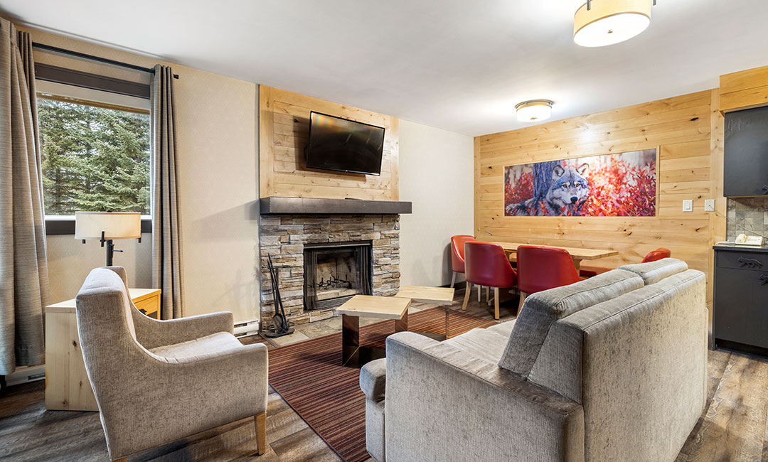 2 Bedroom Wolf Condo - Living Room