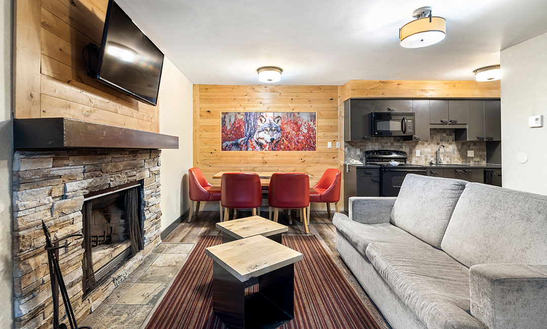 2 Bedroom Wolf Condo - Living Room